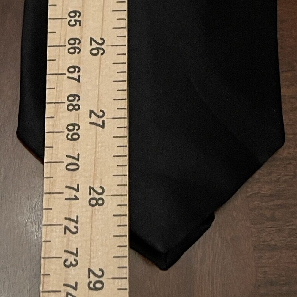 Joseph & Feiss International Black 100% Silk Men’s Neck Tie Made In China - Picture 5 of 9